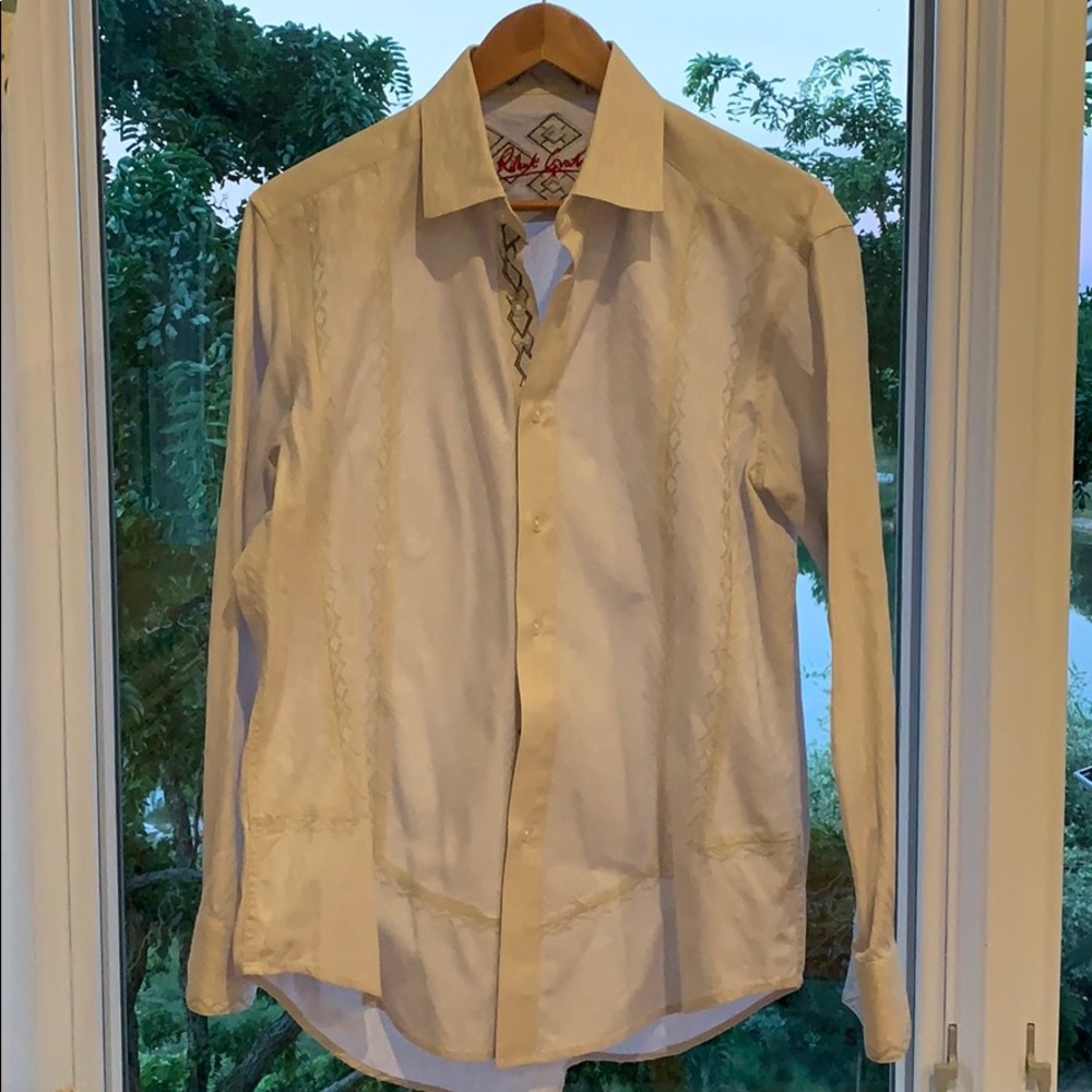 Robert Graham white dress shirt size medium